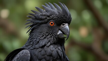 Fototapeta premium Majestic Black Cockatoo