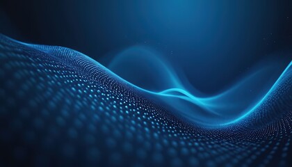 Futuristic colored luminous wave of dots The concept of big data Sound visualization Network connection Cybernetics 3d rendering