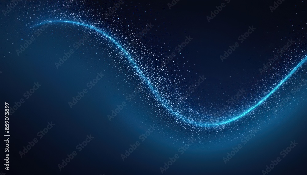 Aufkleber futuristic colored luminous wave of dots the concept of big data sound visualization network connect