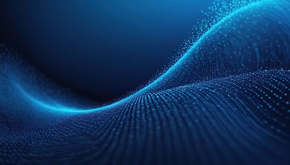 Futuristic colored luminous wave of dots The concept of big data Sound visualization Network connection Cybernetics 3d rendering