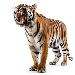Fototapeta premium World Wildlife Day, Tiger, Tiger White background