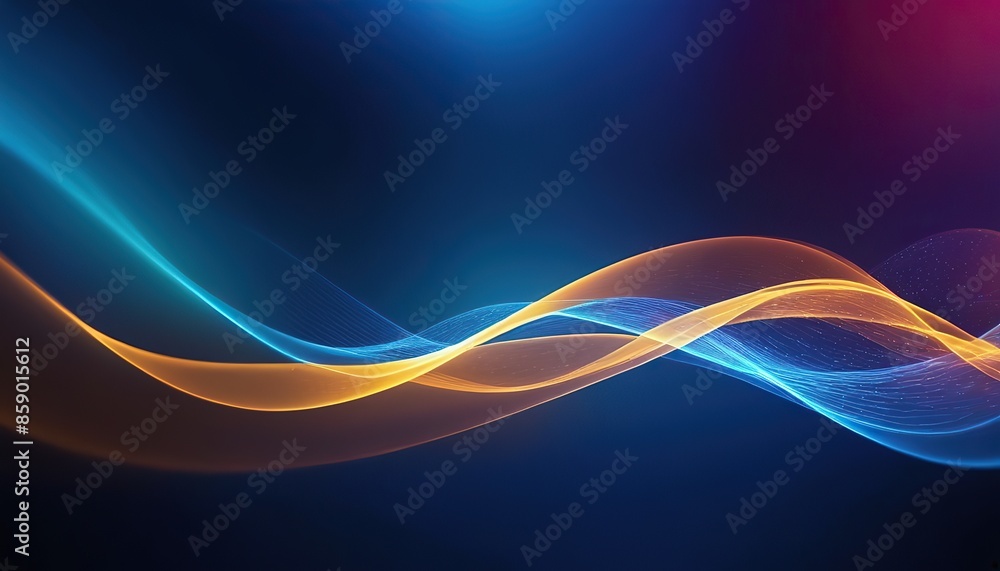 Aufkleber futuristic colored luminous wave of dots the concept of big data sound visualization network connect