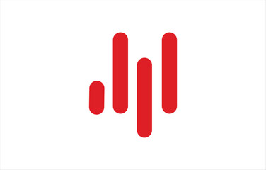 Unique logo for cardiologist practice vector