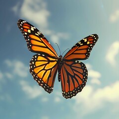 Fototapeta premium Learn about Butterflies Day, Butterfly