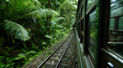 The train ride through the rainforest was a refreshing escape from the hustle and bustle of city life.