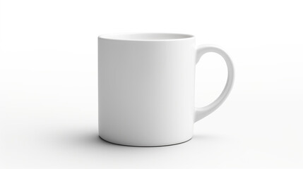 Fototapeta premium isolated coffee cup against a stark white background