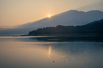 Sunrise at sun moon lake