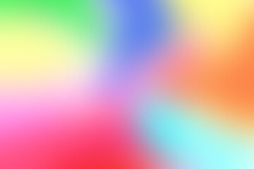 Holographic gradient blur background. Pastel fluid neon hologram shimmer color rainbow texture