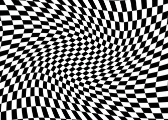 Obraz premium warped chess background