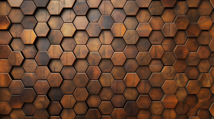 hexagon shape as wall background