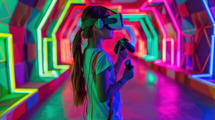 The Girl with Virtual Reality