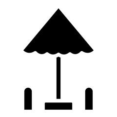 park umbrella glyph 