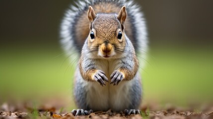 Fototapeta premium squirrel eating nut