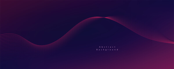 Abstract vector futuristic gradient background with waves