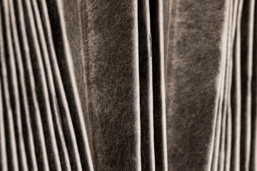 long-used blackened filter for dirt filtration