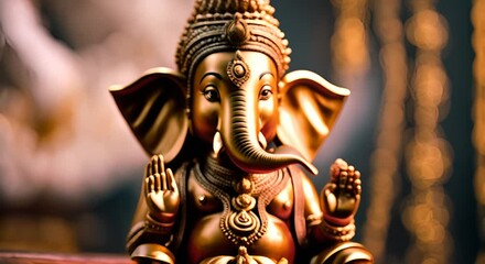 Figure of Ganesha, god of intelligence.
