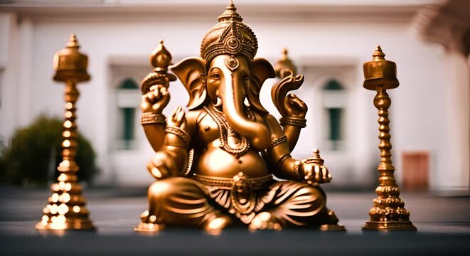 Figure of Ganesha, god of intelligence.