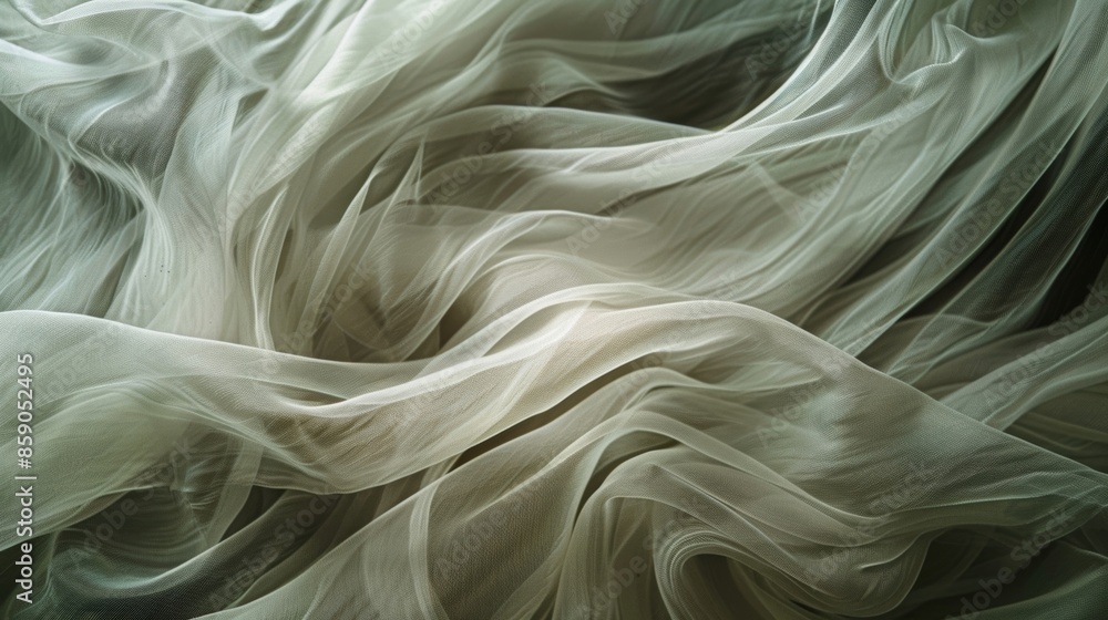 Poster as the fabric ebbs and flows it creates a mesmerizing display of movement and texture against the na