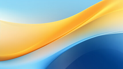 Obraz premium abstract background with waves. Light Blue, Yellow abstract template for card or banner. Abstract background. colors of the flag of Ukraine. nice waves. wave. Dynamic Flowing background