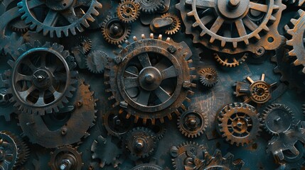 Old metal gearshift box s background and pattern Hydro brain transmissions and gears