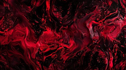 Red and burgundy marbled with black for a dramatic and intense visual impact