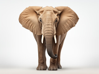 Obraz premium A Portrait of an elephant on an isolated background