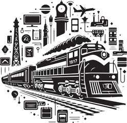 train on the railway