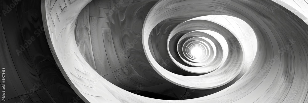 Poster twisting overlapping circles form a hypnotic abstract formation.