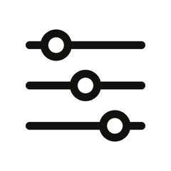 Control Sliders Icon Ideal for Customization and Adjustments