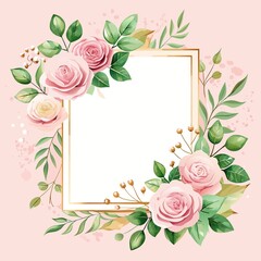 Elegant Floral Invitation Template with Light Background for Events