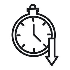 System Downtime Icon Perfect for Maintenance Notifications