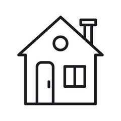 House Icon Ideal for Real Estate, Home, and Property Illustrations