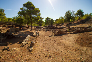 Impressive view on the historical site of Lavrion Ancient Silver Mines