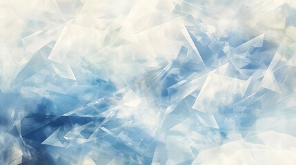 Obraz premium Abstract painting background with bluish and cream tones, geometric art.