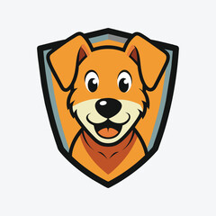 Cute dog logo Design