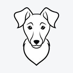 Cute dog logo Design