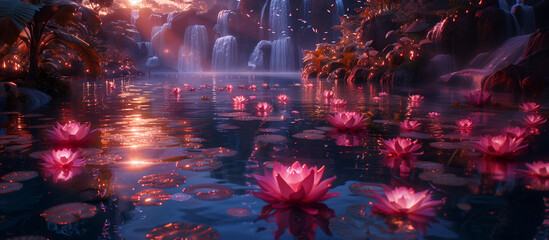 The mystical lake of lilies