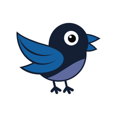 Cute bird logo