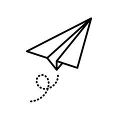 Paper Plane Icon Perfect for Messaging and Communication