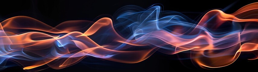 Fototapeta premium Untamed Beauty of Fiery Waves