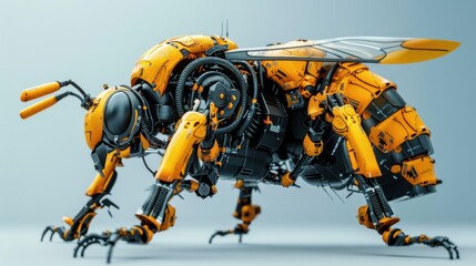 cyber punk insect concept 