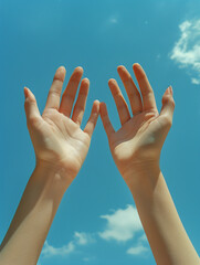 hands in sky