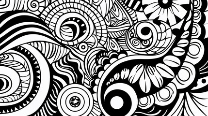 Adult colouring book page