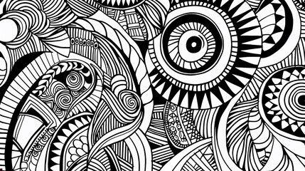 Adult colouring book page