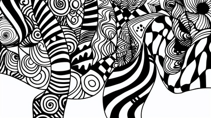 Adult colouring book page