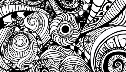 Adult colouring book page