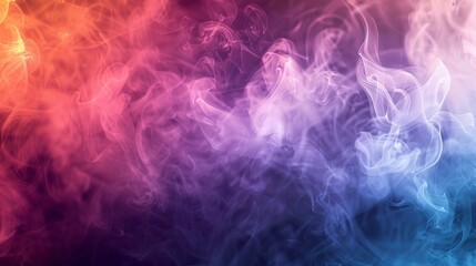 Obraz premium Colorful abstract smoke texture, vibrant gradient background. Creative artistic design concept