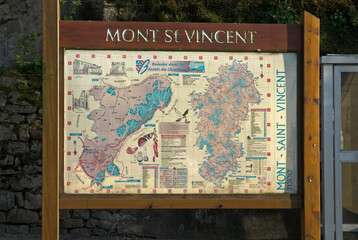 Mont Saint Vincent, 71, Saône et Loire, région Bourgogne  Franche Comté, France