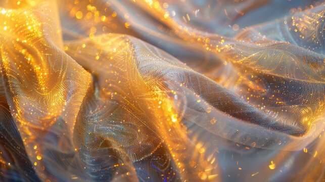 Sparkling fabric shimmers and shimmies catching the light in a dazzling display.
