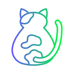 Cute Cat Gradient Linear
